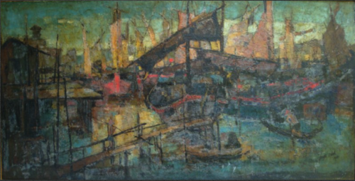 Oil on Board, Before conservation